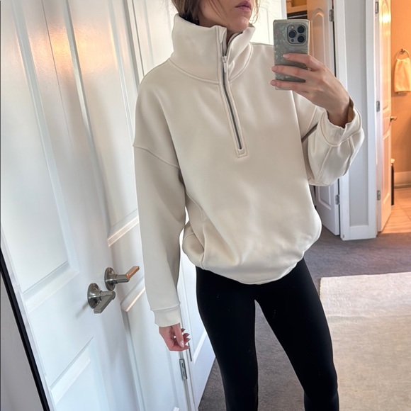 Funnel neck oversized zip up - Picture 1 of 6